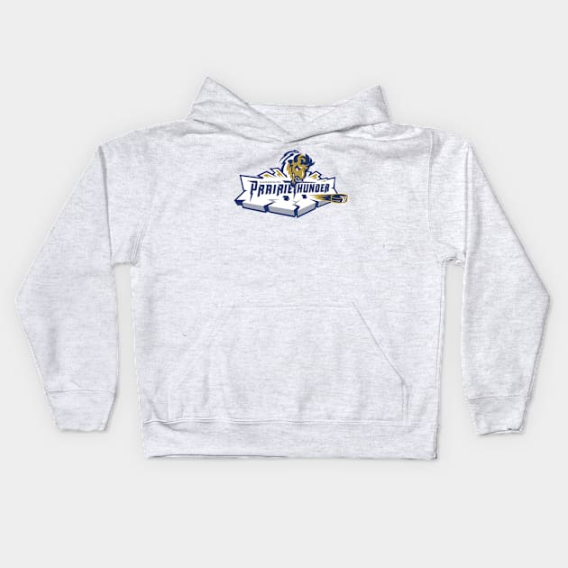 Bloomington Prairie Thunder Kids Hoodie by MindsparkCreative